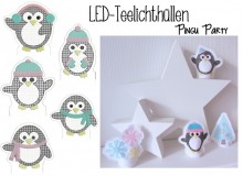 ITH - LED Teelichthülle Pingu Party
